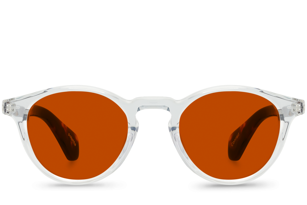 Finn Clear Transparent oval eco acetate glasses | polette