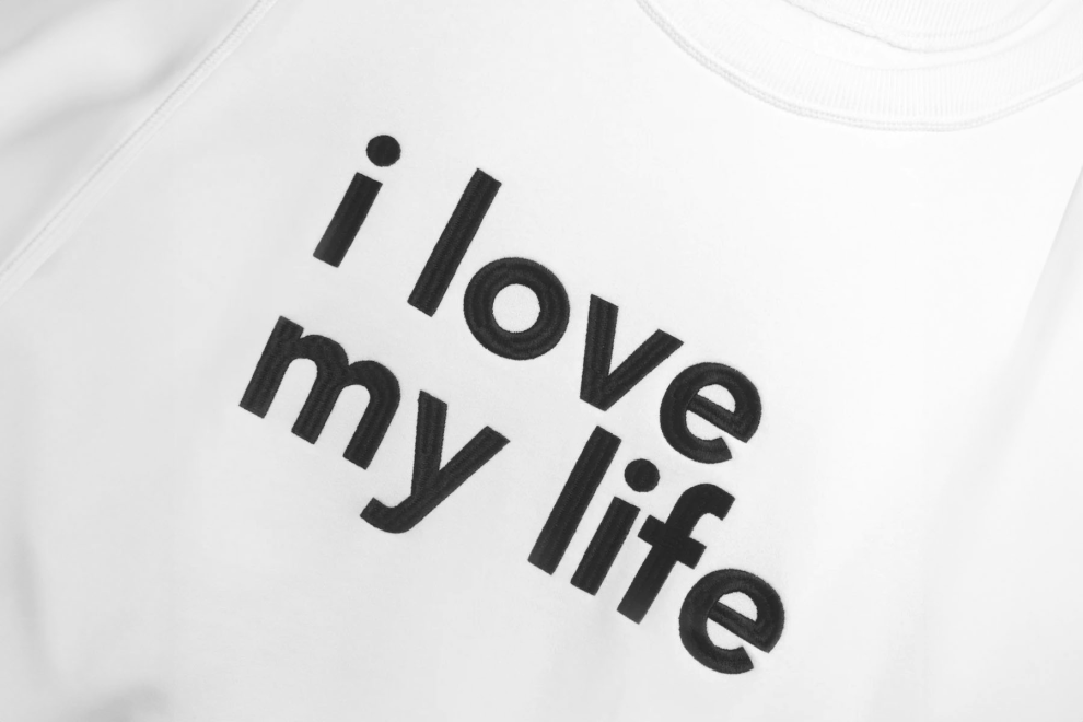 i love my life - crewneck-M