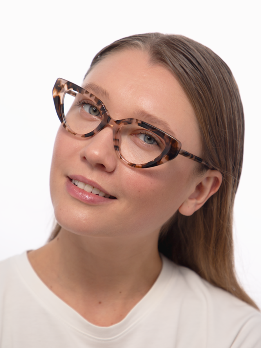 Farrow View Pink | Butterfly Pink Eco acetate Glasses | polette