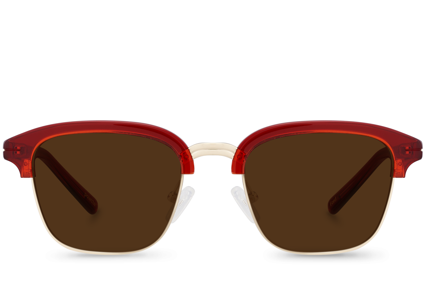 Ford Red Semi rimless Red Eco Acetate Sunglasses Polette Polette 