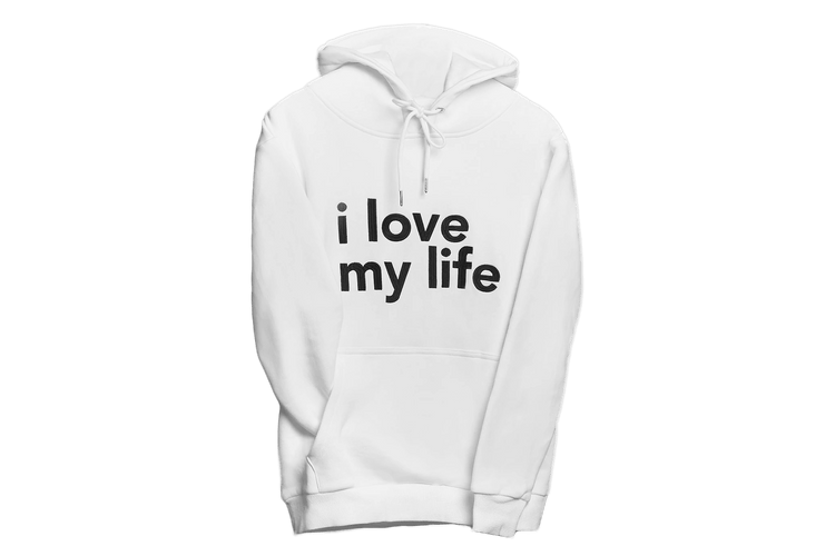 i love my life - hoodie-L