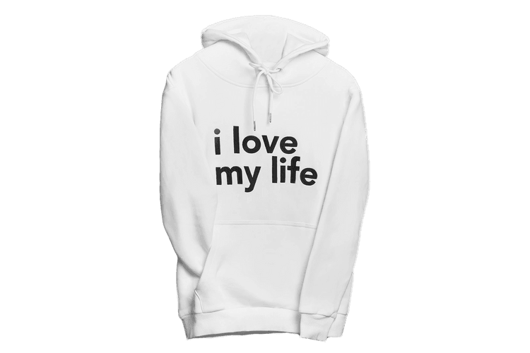 i love my life - hoodie-L
