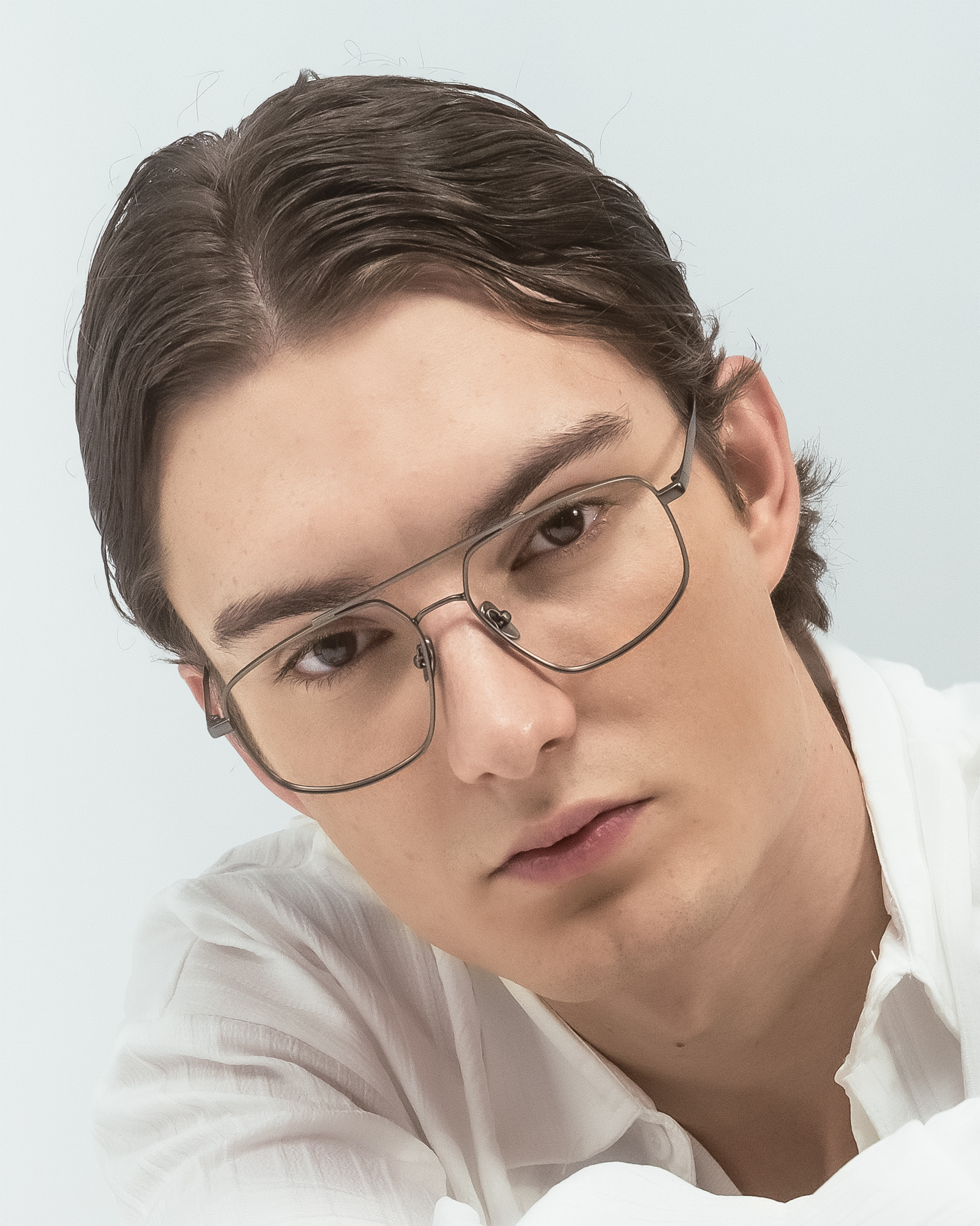 Beta Glasses on Model