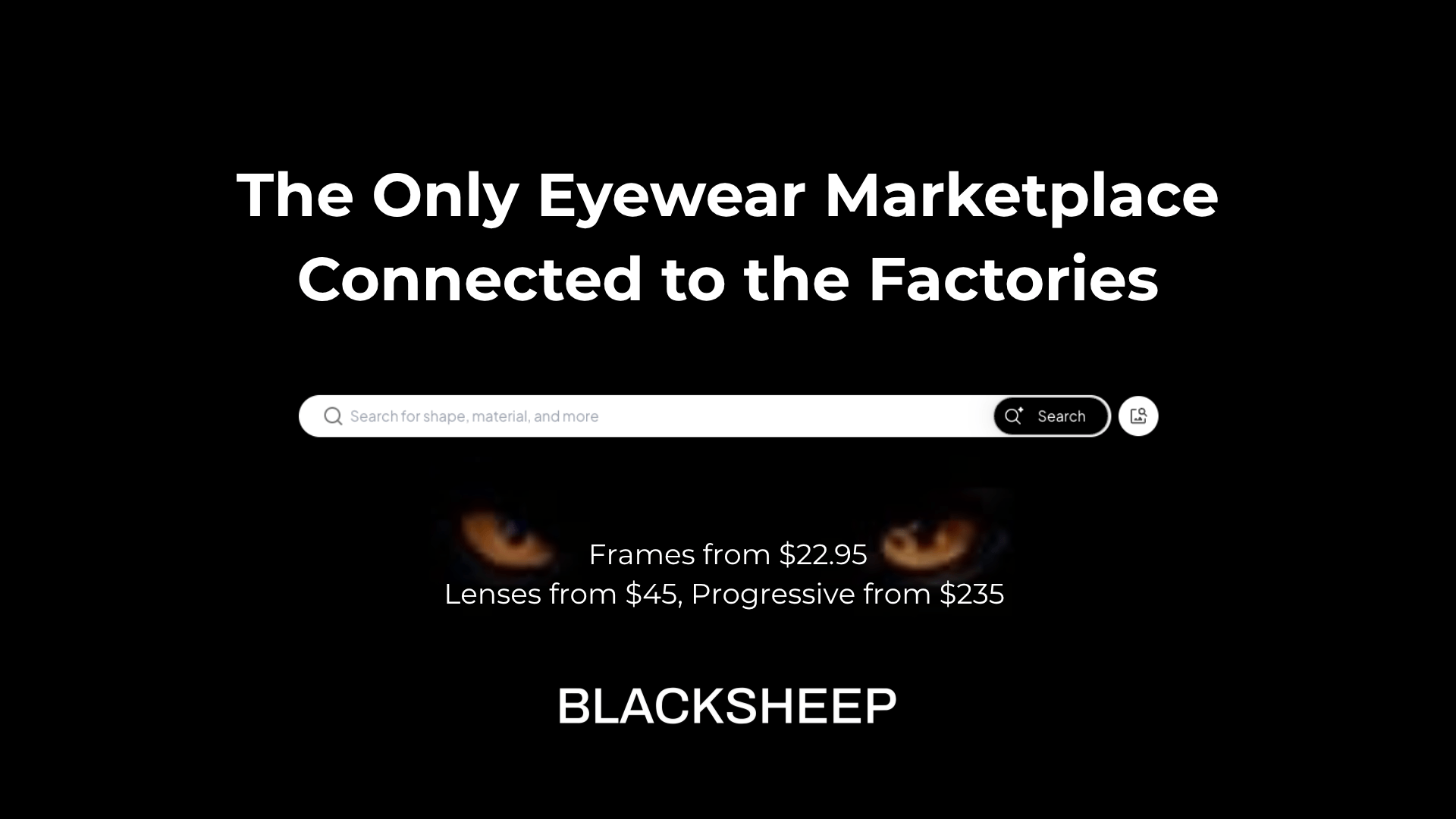 BLACKSHEEP have the cheapest eyewear in the world. Shop Now.